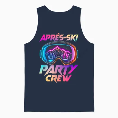 Crew Apres Ski Party | Ski Holidays Unisex Tank Top - Navy