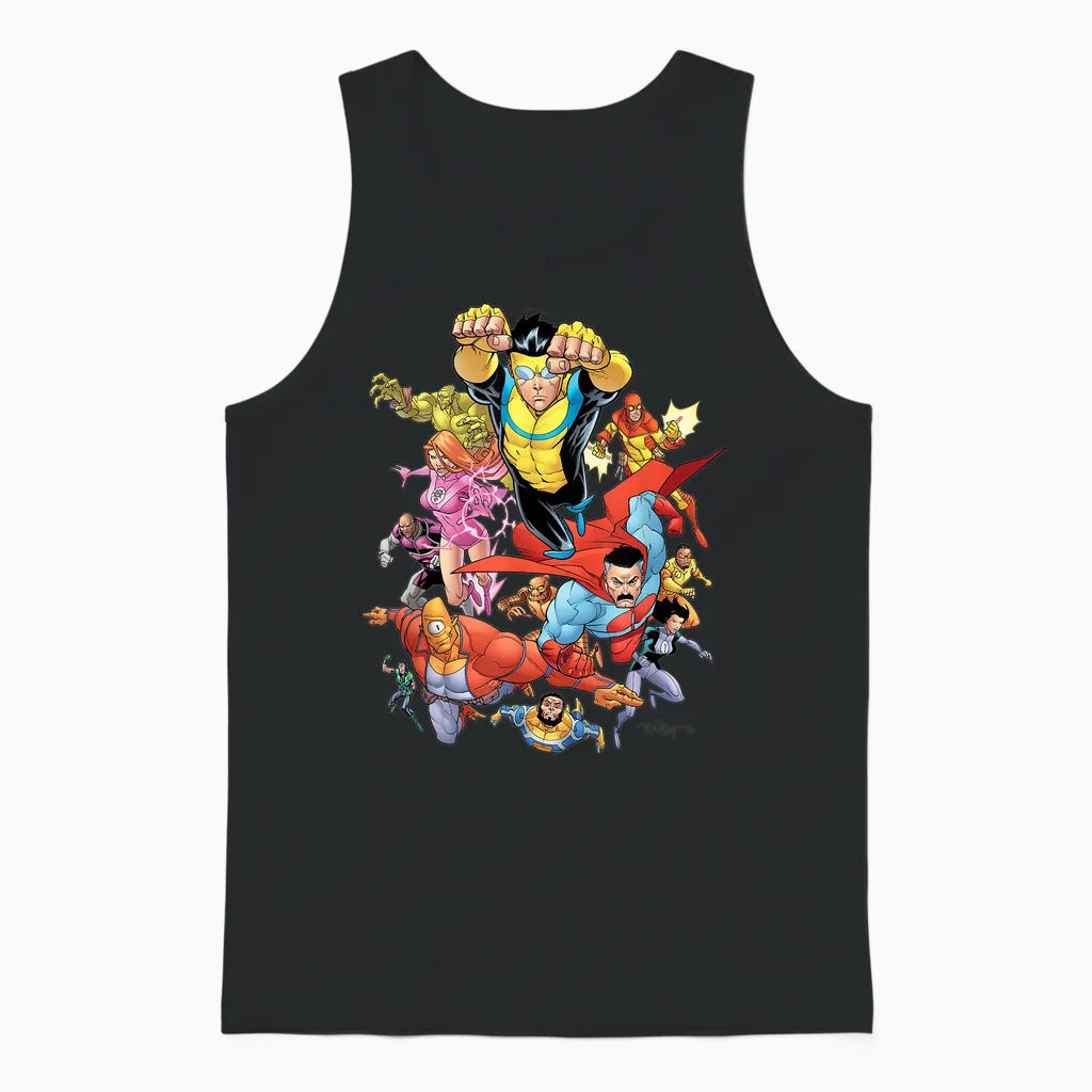 Invincible - Universe Unisex Tank Top in Black