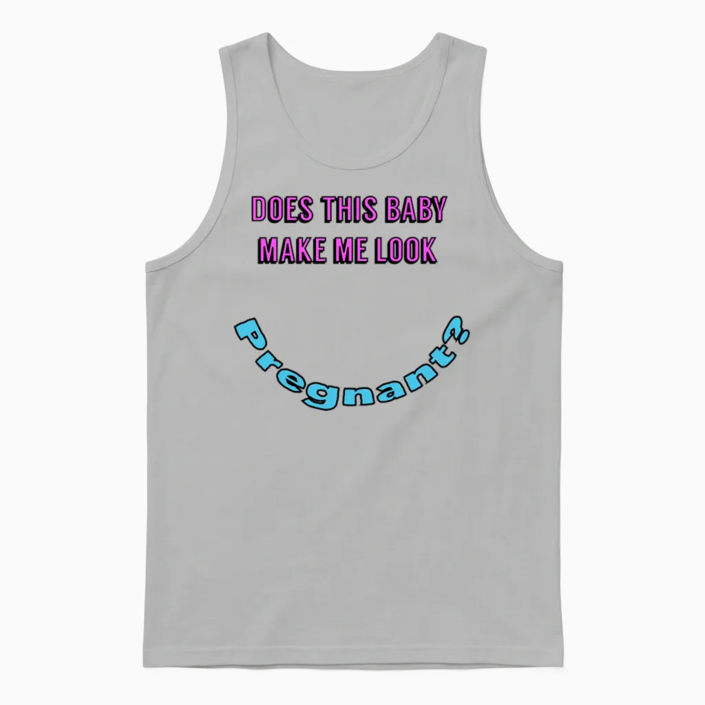 Funny Pregnancy Unisex Tank Top in Ash