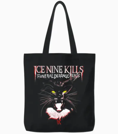 Ice Nine Kills - Funeral Derangements Halloween T-Shirt, Black Tote Bags - Black