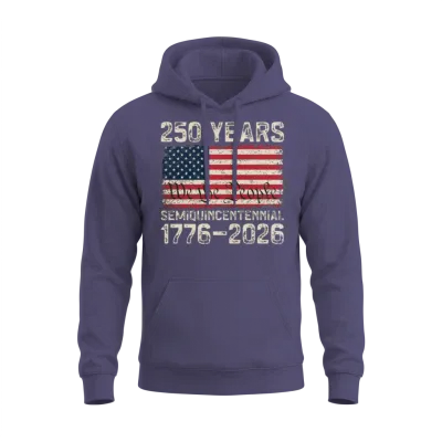 250 Years American Anniversary Us America 250th Unisex Hoodie - Heather Sport Dark Navy