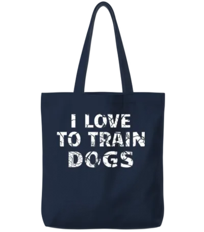 Dog Trainer / Dog Training: I Love to Train Dogs Tote Bags - Navy