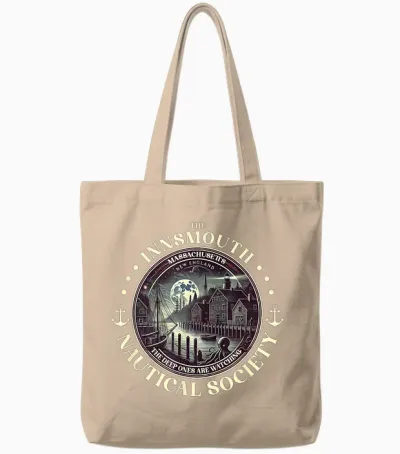 Shadow Over Innsmouth Lovecraftscher Cthulhu Mythos Tote Bags - Natural