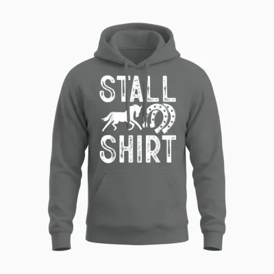 Stable Shirt Riding Horse Animal Horse Holder Women's T-Shirt, Black Unisex Hoodie - Graphite Heather