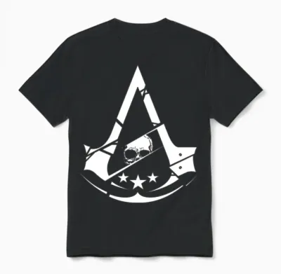 Assassins Creed Skull Logo Unisex T-Shirt - Black