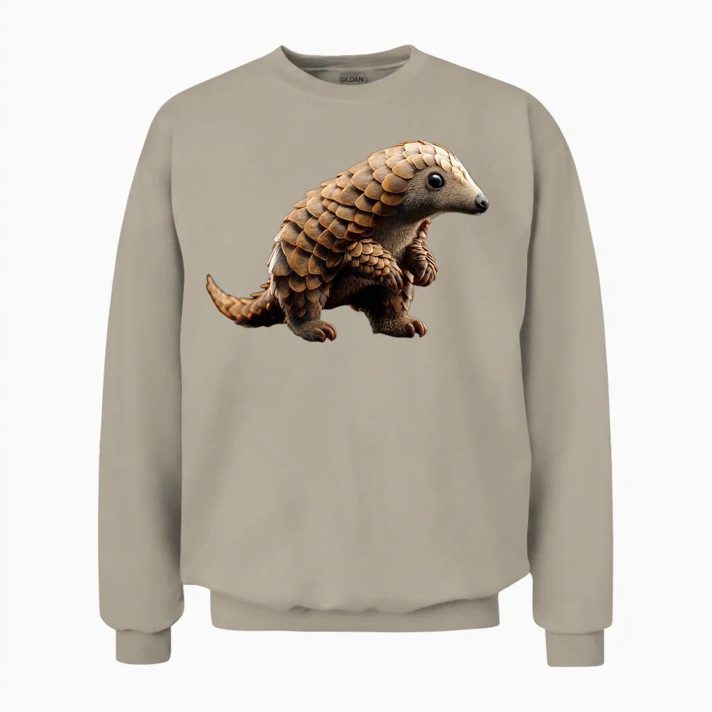 Pangolin Pangolin Pinecone Love Sweet Pangoline Unisex Sweatshirt in Sand