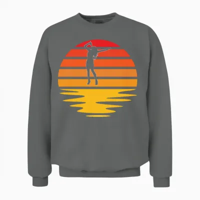 Singing Retro Unisex Sweatshirt - Graphite Heather