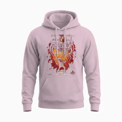 Stranger Things Eddie Munson Unisex Hoodie - Light Pink
