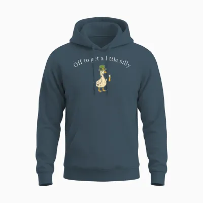 Off to Get a Little Silly, St Patricks Day Unisex Hoodie - Dark Heather