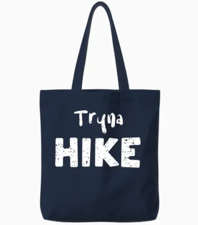 Tryna Hike - Hiking Tote Bags - Navy
