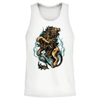 Mad Lion — Wildlife Unisex Tank Top - White – 2