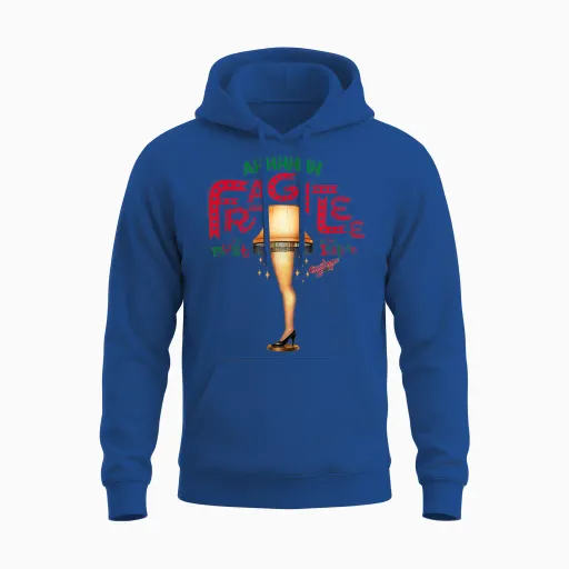 A Christmas Story Ahh Fragilee Leg Lamp Funny Holiday Unisex Hoodie - Royal