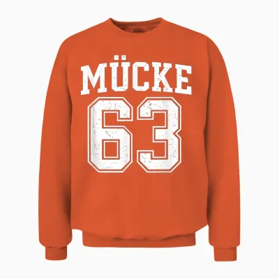 Mücke 63 Vintage Retro Cult Design Unisex Sweatshirt - Orange