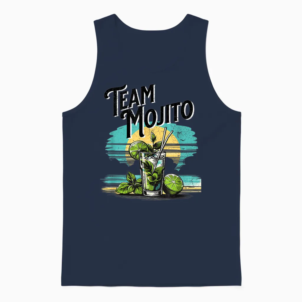 Team Mojito, Cocktail De Mojito, Enterrement De Vie De Jeune Fille Unisex Tank Top in Navy
