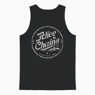 Alice Chained - Logo T-Shirt, Black, S Unisex Tank Top - Black