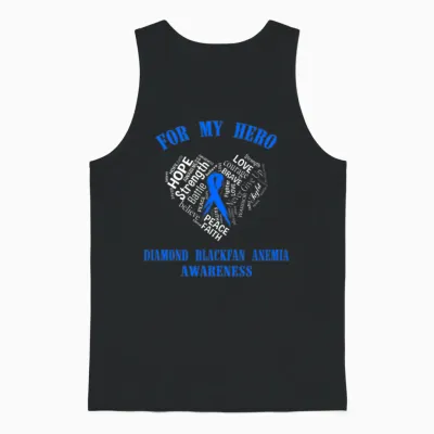 For My Hero Diamond Blackfan Anemia Awareness Unisex Tank Top - Black