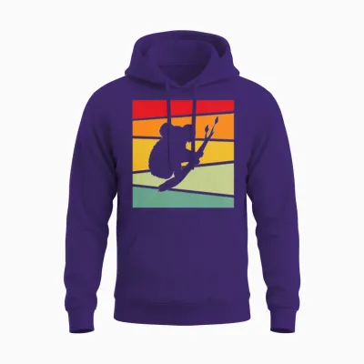 Koala Retro Unisex Hoodie - Purple