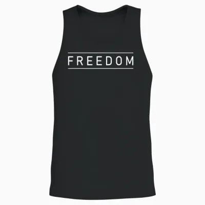Freedom T-Shirt Patriotic Style Freedom Shirt Freedom Unisex Tank Top - Black