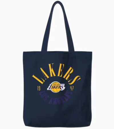 Official Nba Los Angeles Lakers T-Shirt Range Tote Bags - Navy