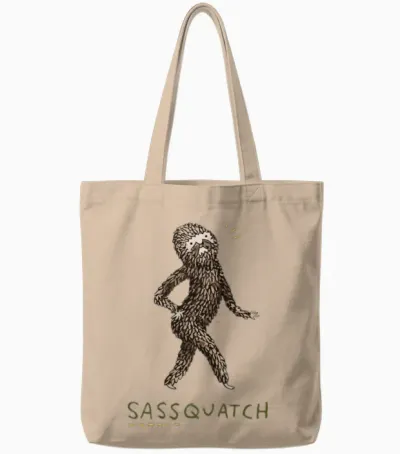 Sassquatch Tote Bags - Natural
