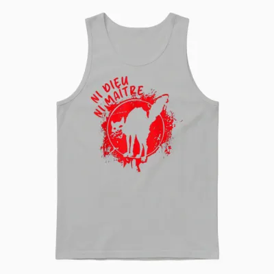 Neither God nor Master | Neither God nor Master Unisex Tank Top - Ash