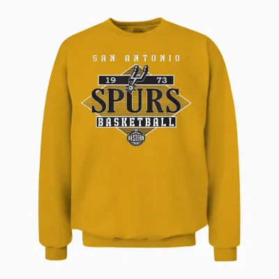 Offizieller Nba-Star Der San Antonio Spurs Im Diamant-Look Unisex Sweatshirt - Gold