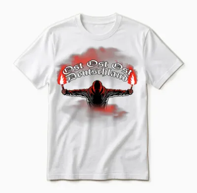 East Germany - Pyrotechnics - Pyro - Bengalo - Red T-Shirt, Black Unisex T-Shirt - White