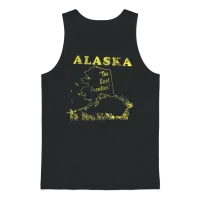 Alaska the Last Frontier Vintage Unisex Tank Top - Black – 1