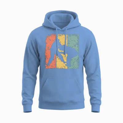 Judo Retro Unisex Hoodie - Carolina Blue