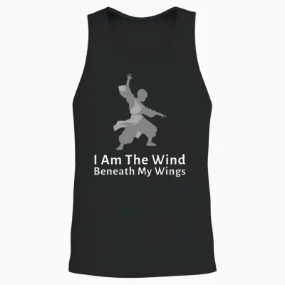 I Am the Wind Beneath My Wings Unisex Tank Top - Black