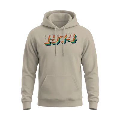 Retro 1974 Unisex Hoodie - Sand