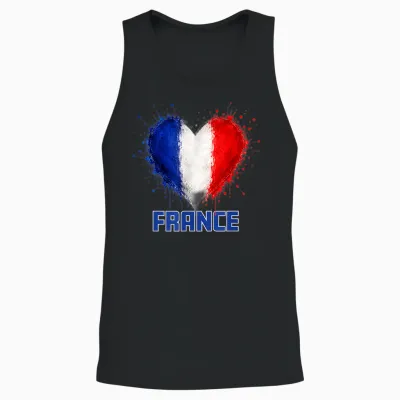 Fußball - World Cup Wm 2026 Frankreich Fan Unisex Tank Top - Black