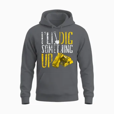 Gold Panning Gold Mining Unisex Hoodie - Charcoal