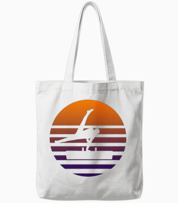 Pommel Horse - Lovers Tote Bags in White