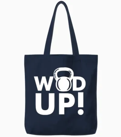 Crossfit Wod Up Tote Bags - Navy