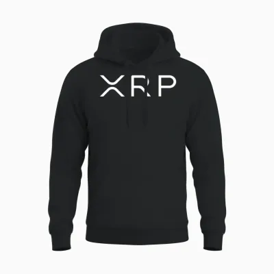 Xrp White Unisex Hoodie - Black