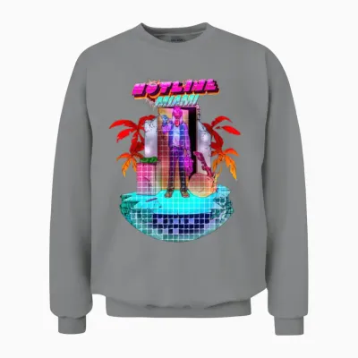 Fire Mami Retro Unisex Sweatshirt - Sport Grey
