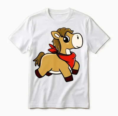 Bandana Horse Unisex T-Shirt - White