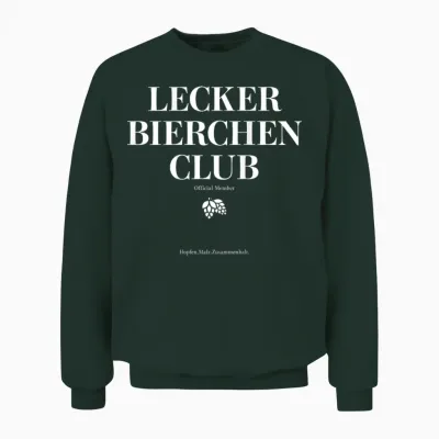 Tasty Beer Club X Official Member Mallorca Beer Back Unisex Sweatshirt - Forest