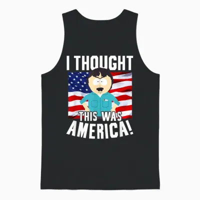 South Park Randy Thought This Was America Funny Cartoon Unisex Tank Top - Black