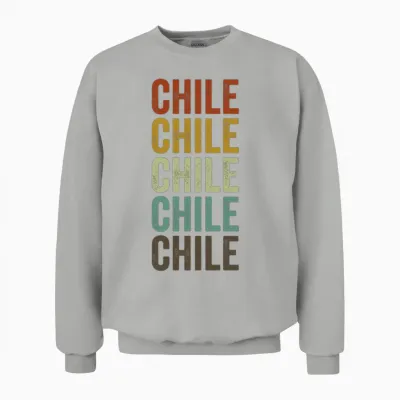 Chile Retro Vintage Unisex Sweatshirt - Ash
