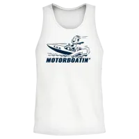 Motorboatin S.o.b. Unisex Tank Top - White – 2