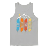 Eat Sleep Hike Repeat, Eat Sleep Hike Unisex Tank Top - Ash – 1