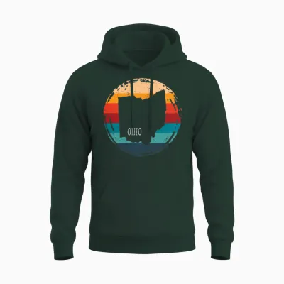 Ohio Usa Staate Unisex Hoodie - Forest