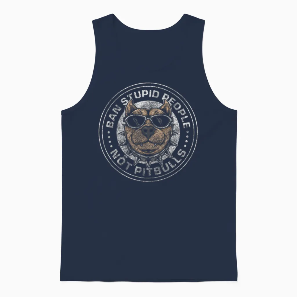 Dog Dog Breed Loyal Lovers Gift Unisex Tank Top in Navy