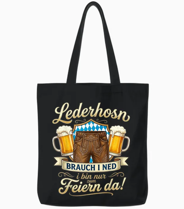 Trachtenshirt Herren Tracht Shirt Passend Für Oktoberfest Tote Bags in Black