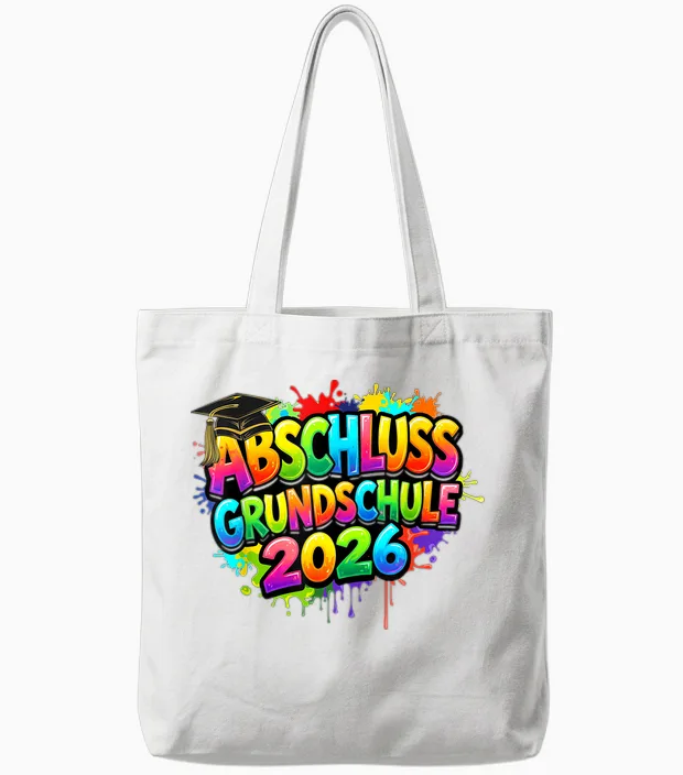 Grundschule Absolvent Abgänger Grundschule Abschluss 2026 Tote Bags in White