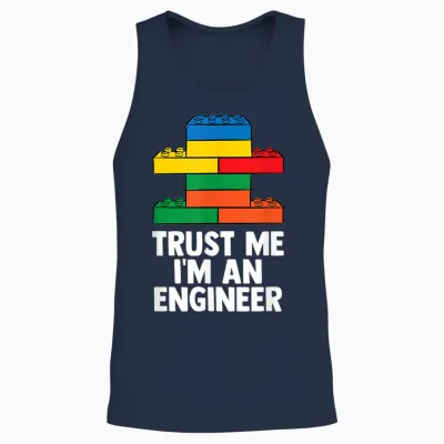 I´m an Engineer - Building Blocks Brick Toy Brick Builder Unisex Tank Top - Navy