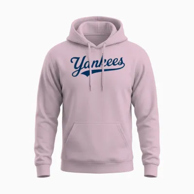 Yankees Vintage Retro Style Tee, Classic 70s & 80s Yankees Unisex Hoodie - Light Pink