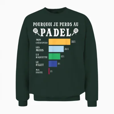Padel Homme Femme Enfant Garçon Et Fille Unisex Sweatshirt - Forest